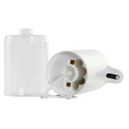 DKD Home Decor Dosificador Automático Plástico 320ml Blanco Transparente 10x19.5x7.5cm (Requiere 4 Pilas AA)
