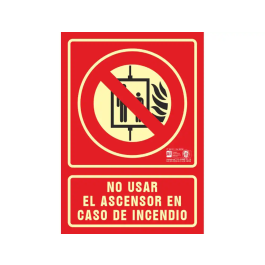 Syssa Pictograma de No Utilizar en Caso de Incendio en PVC Fotoluminiscente 210x297 mm Precio: 4.68999993. SKU: B1DX59GF7D