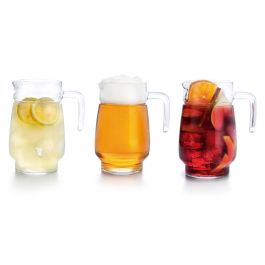 Luminarc Jarra de Agua Tivoli, Vidrio Transparente de 1,6 L, Apta Lavavajillas y Frigorífico, Fabricada en Francia