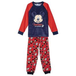 Pijama largo coral fleece aplicaciones mickey 3 años Pijama largo coral fleece aplicaciones mickey 3 años