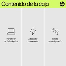 HP 15-fd0361ns Intel Core i5-1334U 16GB RAM 512GB SSD Portátil 15.6" Full HD Windows 11 Home Plata
