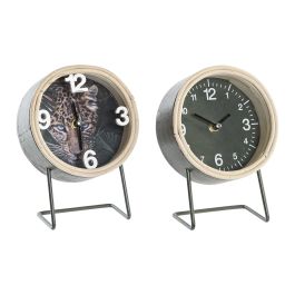 DKD Home Decor Reloj de Sobremesa Estilo Colonial en MDF y Metal, Acabado Natural y Negro, 18x13x7 cm, Usa Pilas AA, Pack 4 Unidades Precio: 19.0938. SKU: B1CRD6QJC2