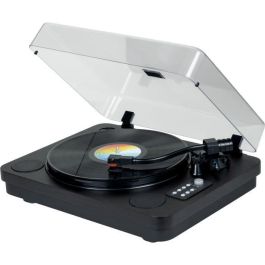 Thomson TT650BT Reproductor Tocadiscos para Discos de Vinilo con Bluetooth, Grabación USB, 2 Altavoces Integrados, Negro