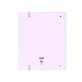 Safta Carpeta 4 Anillas 35 Mm Con Recambio, Color Lila, Tamaño 27x32x3,5