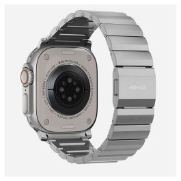 Nomad Strap Titanium Silver V2 - Banda de Correa de Titanio Ajustable para Apple Watch Ultra / Series 8/7/6/SE 42/44/45/49mm
