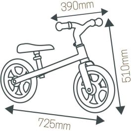 Smoby Bicicleta sin Pedales Sillín Regulable para Niños 2-5 Años - Mi Primera Bici de Equilibrio y Coordinación