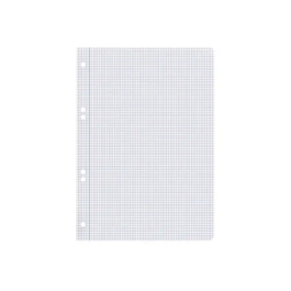 Liderpapel Recambio A5 100 Hojas 75gr Cuadro 3mm Con Margen 6 Taladros