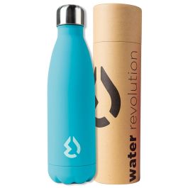 Water Revolution Botella Térmica de Acero Inoxidable Turquesa 500ml Antigoteo Libre BPA 24h Frío 12h Caliente