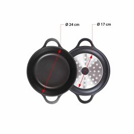 Cacerola Con Tapa Valira 4141/25 Negro Ø 24 cm Cacerola Con Tapa Valira 4141/25 Negro Ø 24 cm