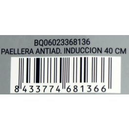 Paellera Antiadherente para Inducción 40 cm Quttin (6 Unidades) Paellera Antiadherente para Inducción 40 cm Quttin (6 Unidades)
