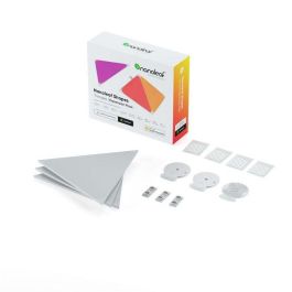 Nanoleaf NL47-0001TW-3PK Shapes Triangles Starter Kit, Pack de 3 Paneles LED Inteligentes, Blanco, Multicolores