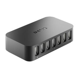 D-Link DUB-H7 Concentrador USB 2.0 de 7 Puertos con 2 Puertos de Carga Rápida, 480Mbps, Plug & Play, Compatible USB 1.1
