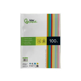 Liderpapel Papel Color A3 80gr Surtido Paquete 100 Hojas