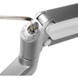 LogiLink BP0090 Soporte de Escritorio para 3 Monitores de 17-27" y hasta 7kg, Inclinación y Giro, VESA 100x100, Plata