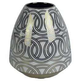 DKD Home Decor Jarron Oriental Blanco Dorado Porcelana 16 x 18 x 16 cm Precio: 18.58999956. SKU: S3040001