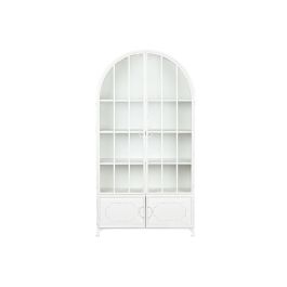 DKD Home Decor Vitrina Romantico Blanco Metal Cristal 91x172x36.5 cm