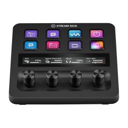 Elgato Stream Deck + 10GBD9901 Mezclador de Audio y Controlador de Estudio con Teclas LCD Personalizables y Diales Multifunción