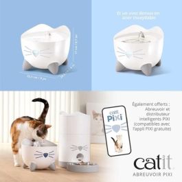 Catit PIXI Fuente de Agua Automática para Gatos 2.5L - Salud Urinaria - Azul