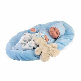 Llorens Muñeco Nico Recién Nacido con Cojín Celeste y Osito 40cm Cuerpo Vinilo Precio: 49.69000036. SKU: B19LABXSKN