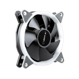 Unikach Ventilador para Caja de PC Gaming Candy 20 Ring 120mm con Iluminación LED Verde, hasta 1400 RPM y bajo ruido 16dB.