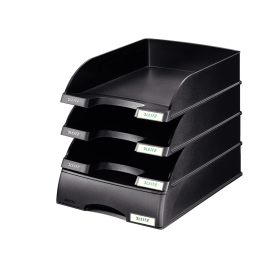 Bandeja Sobremesa Leitz Plus Standard Opaca Negro