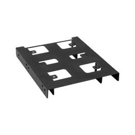 Sharkoon 3.5'' BayExtension Adaptador Metálico para 2 Discos Duros 2,5" o SSDs en Bahía 3,5" Compatible con Bloqueo Rápido Negro