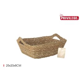 Inde Cesta Cónica de Mimbre Reciclado con Asa 25 cm x 20 cm x 8 cm (12 Unidades) Precio: 27.50000033. SKU: B1G99TH2GL