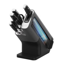 Ninja K32006EU Set de 6 Piezas Taco con Afilador Integrado, 5 Cuchillos, Tijeras Ninja Foodi de Acero Inoxidable Alemán Forjado