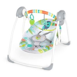 Bright Starts Columpio Portátil Compacto Automático Rainforest Vibes TrueSpeed, Motor WhisperQuiet, Sensor de Peso, 0-9 Meses Precio: 65.68999976. SKU: B1F236AD6T