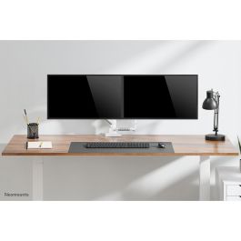 Neomounts DS75-450WH2 Soporte Escritorio Full Motion para 2 Monitores 17-32'' 8kg C/U Blanco Pinza/Atornillado