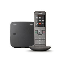 Gigaset CL 660 A Duo Teléfono Fijo Inalámbrico Antracita con Contestador Automático 55min, Pantalla Color 2.4", Agenda 400 Contactos y Conexión PC USB