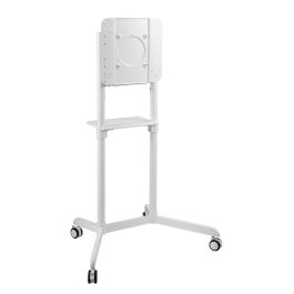 Vivolink Soporte Móvil VLFS3770 Giratorio Blanco, VESA 600x400, Pantallas 37"-70", hasta 70 kg