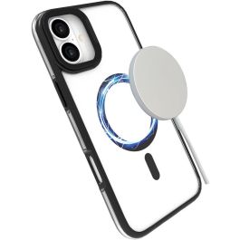eSTUFF INFINITE HELSINKI Funda Magnética para iPhone 16 Plus Negra 86% Plástico Reciclado