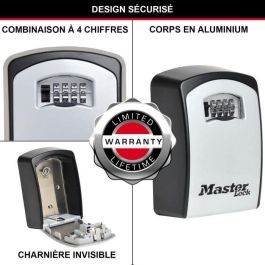 MASTER LOCK Caja de llaves segura - Formato XL - Caja de llaves - Almacenamiento de gran capacidad MASTER LOCK Caja de llaves segura - Formato XL - Caja de llaves - Almacenamiento de gran capacidad