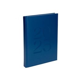 Agenda Encuadernada Liderpapel Creta 170x240 mm 2025 Dia Pagina Color Azul Papel 70 gr