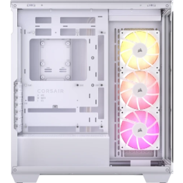 Corsair 3500X ARGB Midi Torre PC Blanco, Ventiladores 3x120mm, CC-9011279-WW