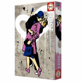 EDUCA EDU1747456939026 Puzzle El Beso, Chico de la Televisión 1000 piezas - 68x48 cm - Adultos +12 años