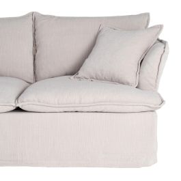 Sofá 2 Plazas Crema Tejido 181 X 103 X 72 cm