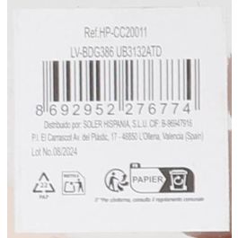 LAV Vaso Pinta de Diseño Quadro Colección, 34.5 cl (345 cc), Ø 8 x 8 x 8 cm, Referencia BDG386.3132 (24 Unidades)