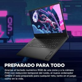 Laptop HP 17,3" 32 GB RAM 1 TB SSD Nvidia Geforce RTX 4070 Qwerty Español AMD Ryzen 7 8845HS