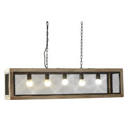 DKD Home Decor Lámpara Techo Loft Marrón Negro Mango Hierro E27 25 x 25 x 100 cm Precio: 129.59000054. SKU: B182FAFX4S