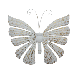 DKD Home Decor Decoración Pared Glam Metal Mariposa Blanco Dorado 84 x 3 x 72 cm (2 Unidades) Precio: 68.68999995. SKU: B1AHH56SST