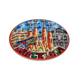 Salvamantel Barcelona Versa 20x20 cm, cerámica con base de corcho (4 Unidades)