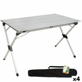 Mesa Plegable Aktive Plateado Aluminio 110 x 70 x 70 cm (4 Unidades) Precio: 227.50000009. SKU: B1C8DLQWEM