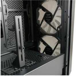 LC-Power 804B Midi Tower Gaming PC RGB Negro con Ventana de Vidrio Templado para ATX/microATX/Mini-ITX