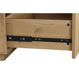 DKD Home Decor Mesa Centro Scandi Natural 120x60x35cm MDF Roble 2 Cajones