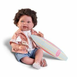 Antonio Juan Muñeco Recién Nacido Pipo Surfero 42 cm, con Cuerpo de Tela y Atuendo de Surfero, Edad +3 Años Antonio Juan Muñeco Recién Nacido Pipo Surfero 42 cm, con Cuerpo de Tela y Atuendo de Surfero, Edad +3 Años