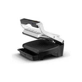 Tefal OptiGrill Elite GC750D30 - Parrilla de Contacto Automática, 12 Programas, Placas Extraíbles, Superficie 600 cm² (300x200 mm), Negro y Acero Inoxidable