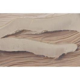 DKD Home Decor Cuadro Moderno Lienzo Pintado a Mano Beige Blanco 143x103 cm (2 Unidades)