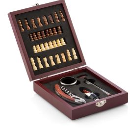 Set de Accesorios para Vino y Ajedrez InnovaGoods 37 Piezas